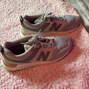 New Balance Light Gray Athletic Shoes